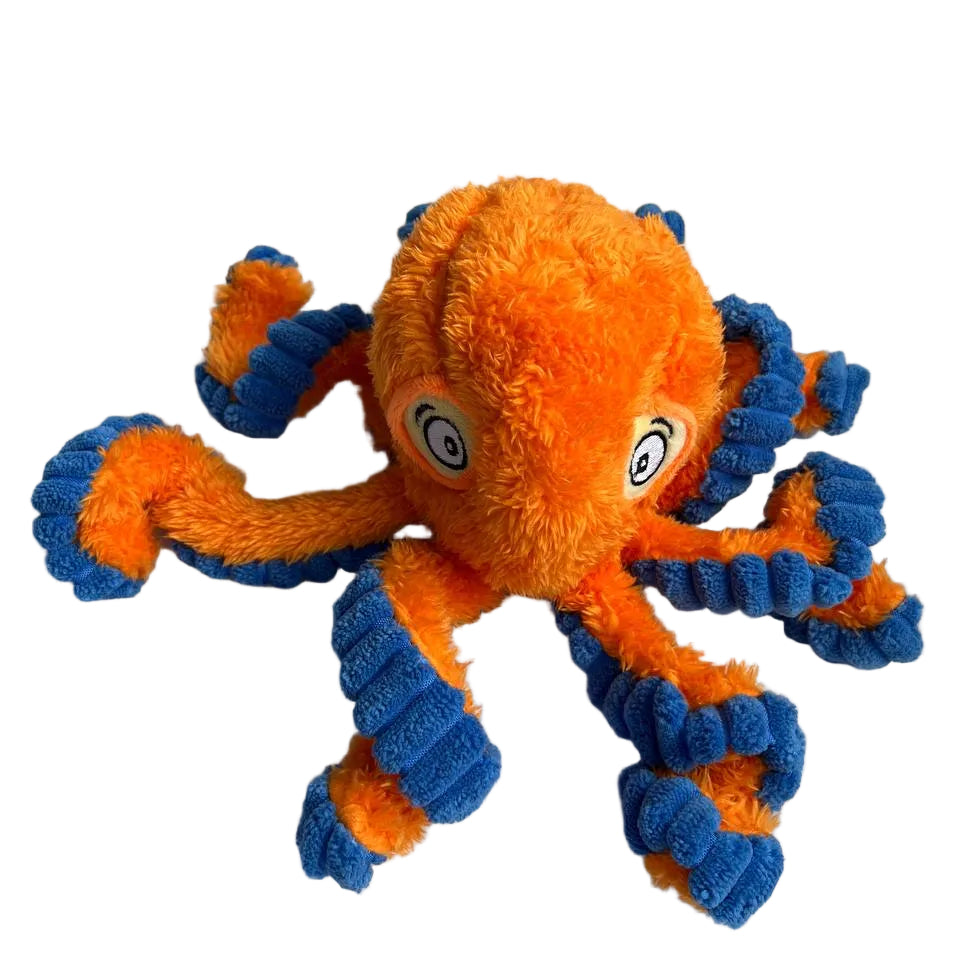 Squeaky Plush Dog Toy- Octopus