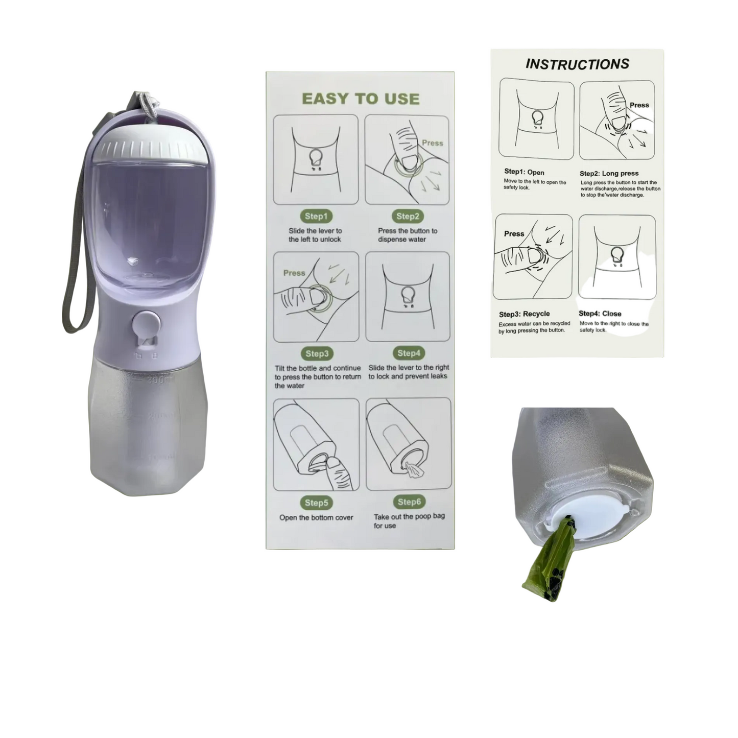 HydraGo 3 in 1 Pet Water Bottle