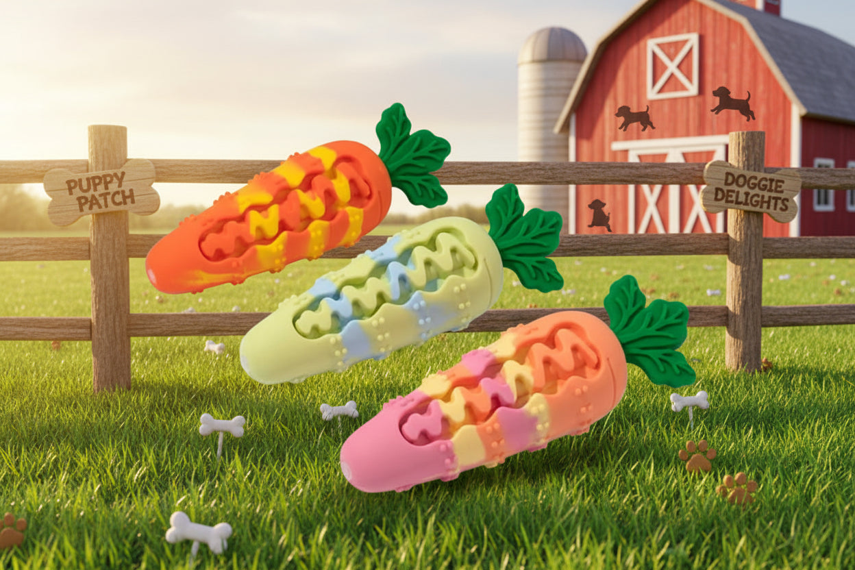 Carrot Silicone Chew Dog toy