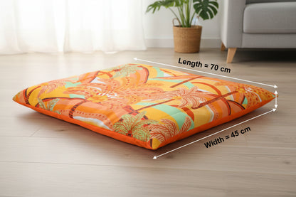 Sunrise Glow Memory Foam Pet Bed (Handmade)