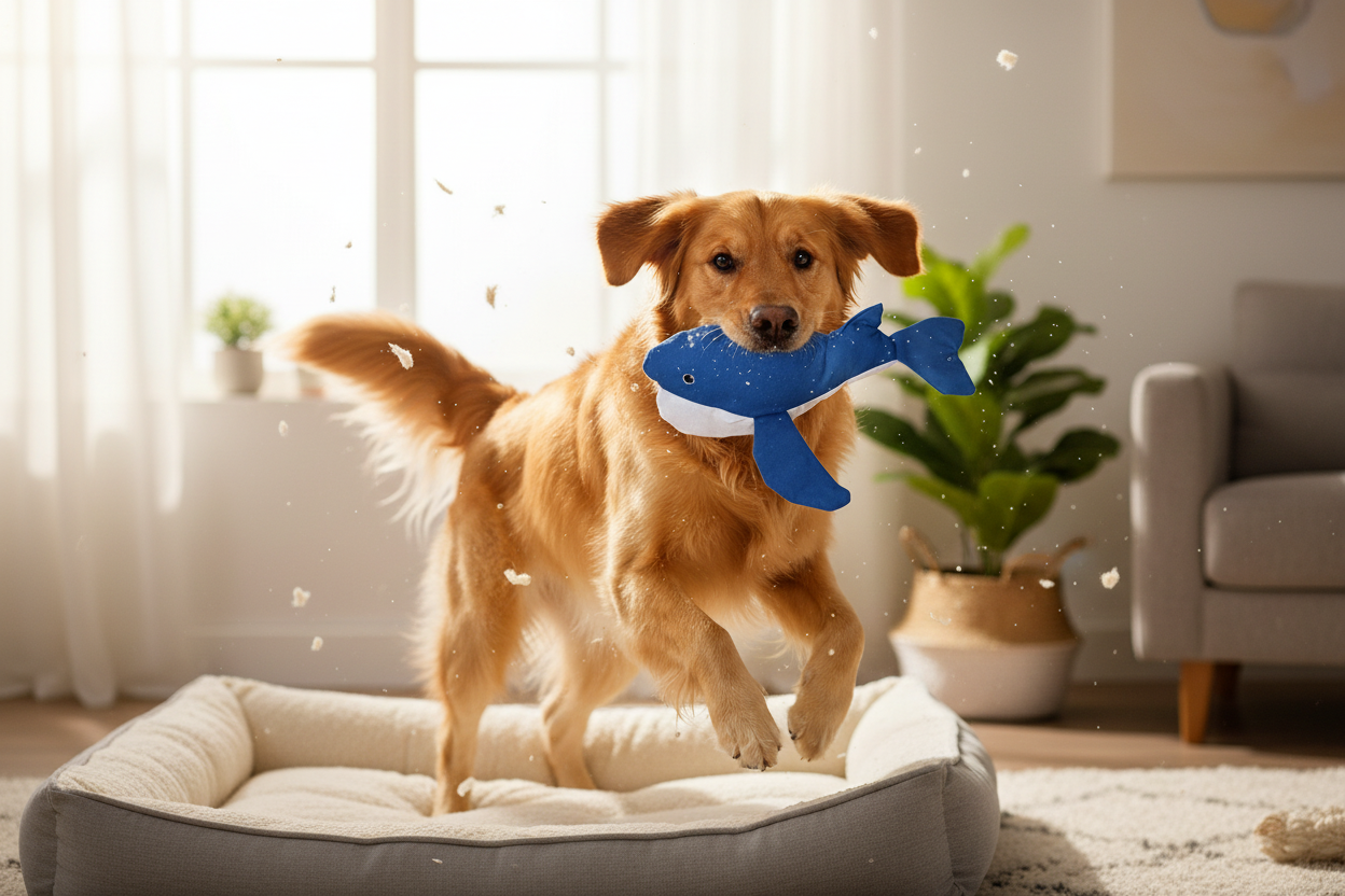 Whale Dog Toy (Handmade)