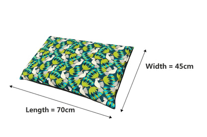 Birds Bush Memory Foam Pet Bed (Handmade)