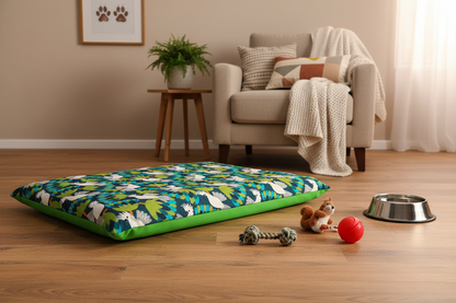 Birds Bush Memory Foam Pet Bed (Handmade)