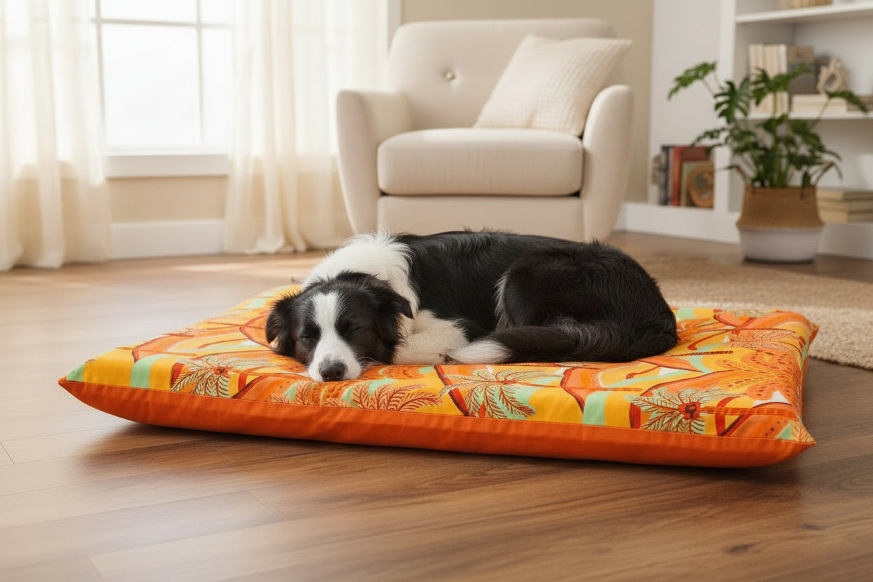 Sunrise Glow Memory Foam Pet Bed (Handmade)