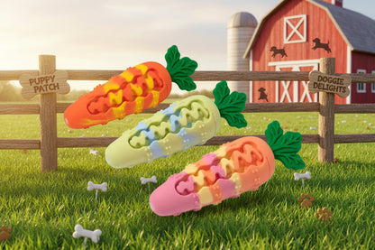 Carrot Silicone Chew Dog toy