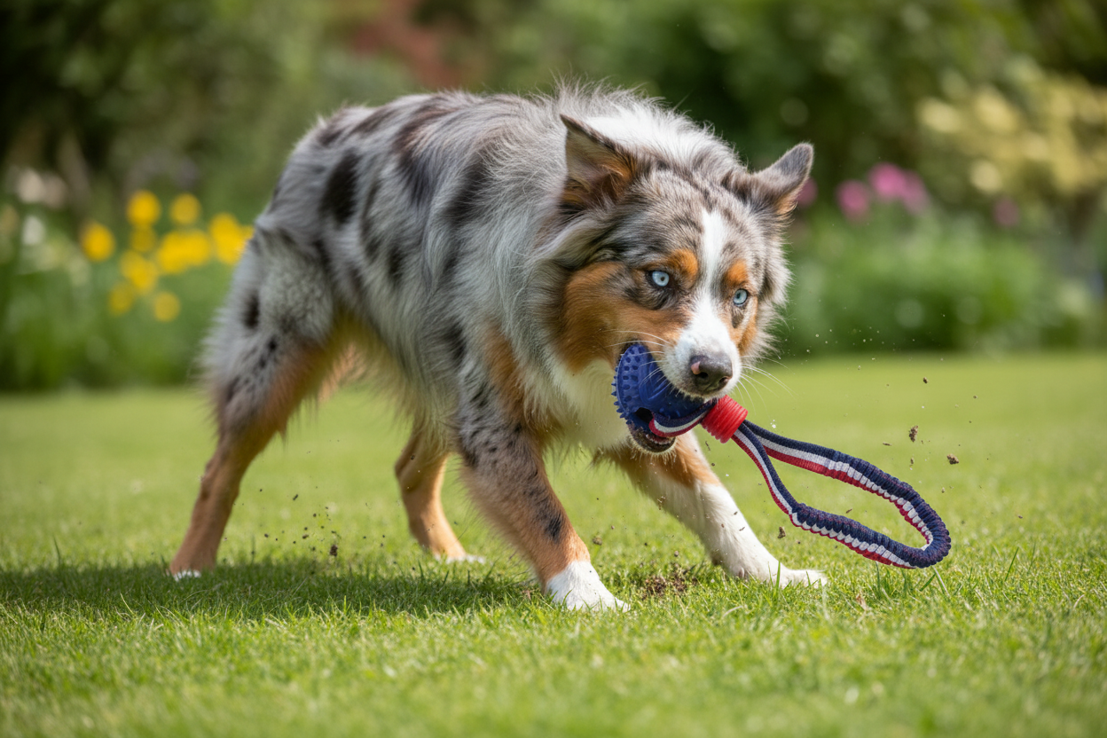Dog Chew Toy Ball with Elastic Rope